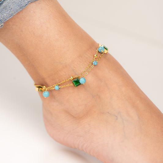 CDA121- Gold Plated Anklet
