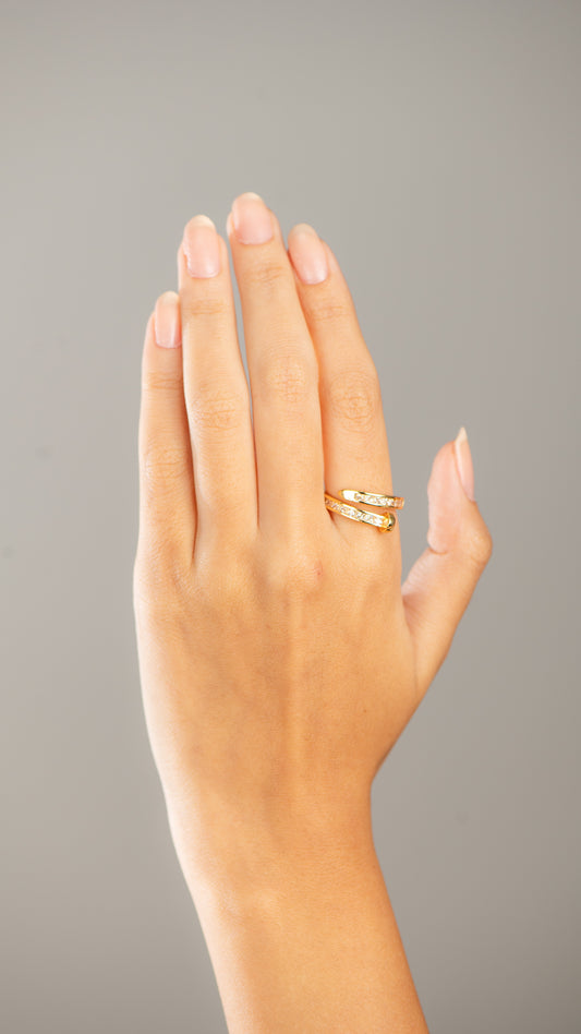 CDR143- Gold plated Ring